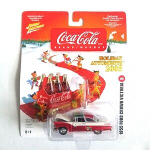 Coca Cola Holiday Automents Johnny Lightning 1955 Ford Crown Victoria